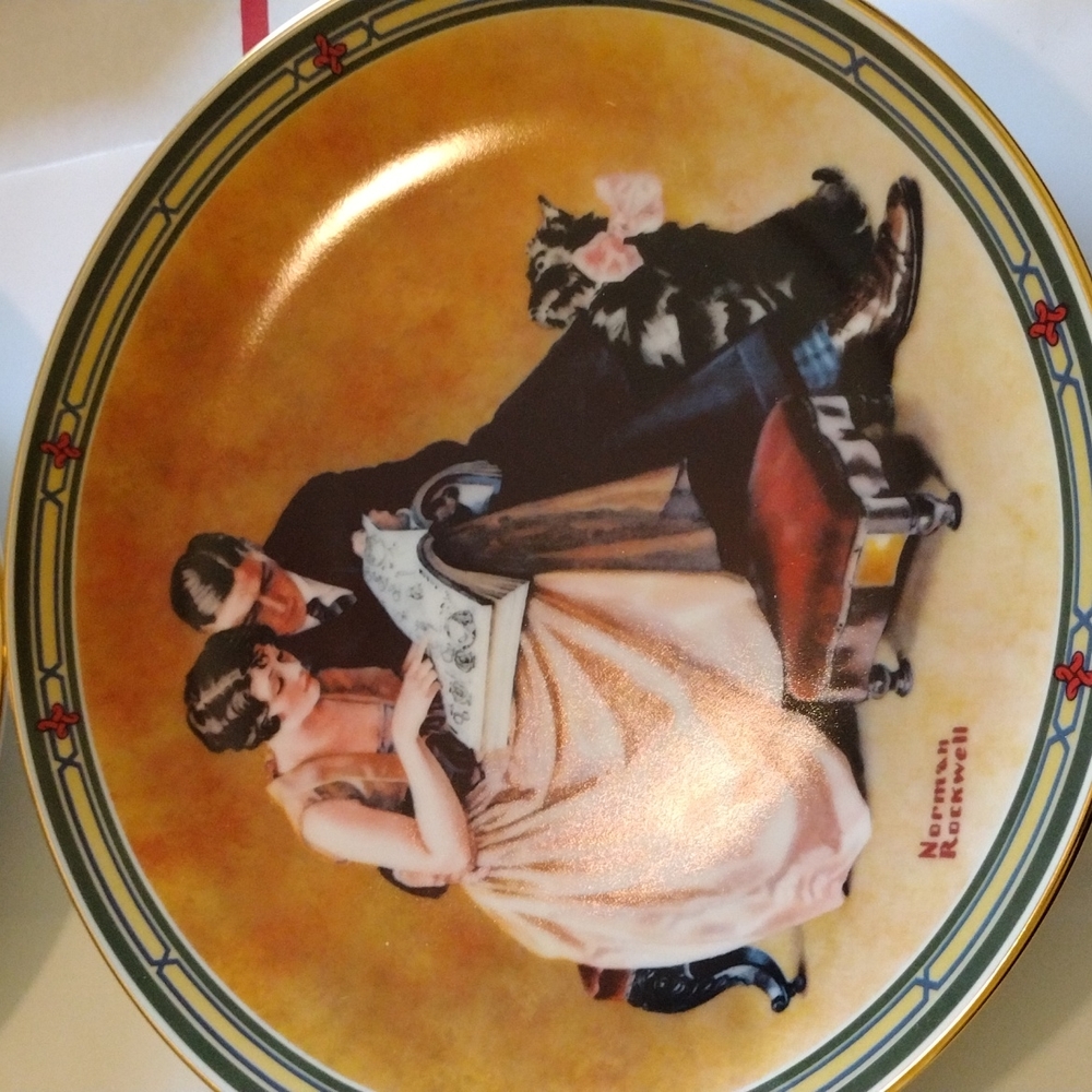 5 AUTHENTICATED NORMAN ROCKWELL PLATES - Picture 6 of 14